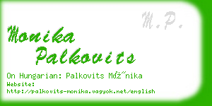 monika palkovits business card